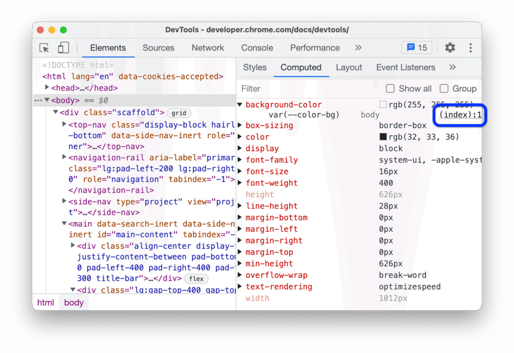 inspect element