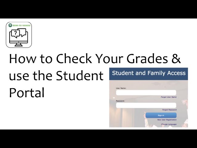 how to change grades on student portal